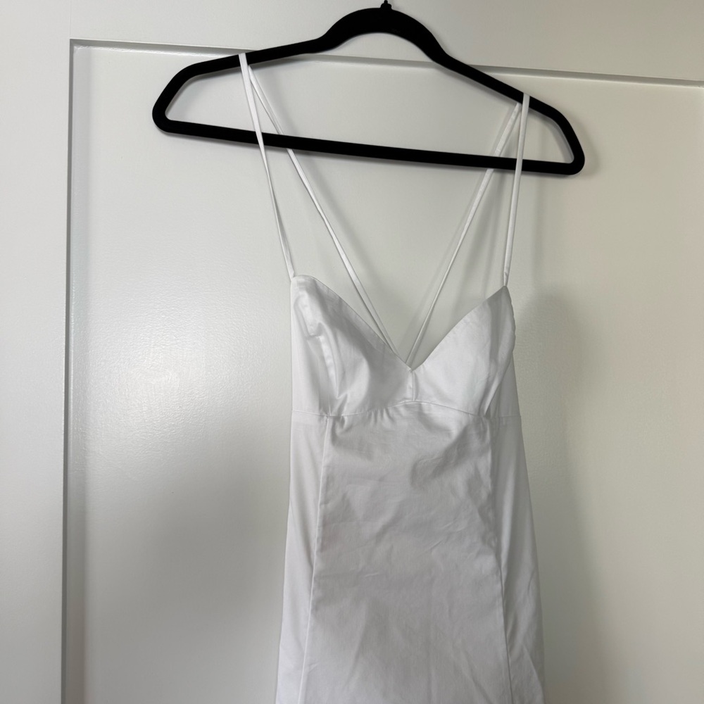 KHY NWT POPLIN LOW BACK MIDI DRESS - Picture 10 of 16